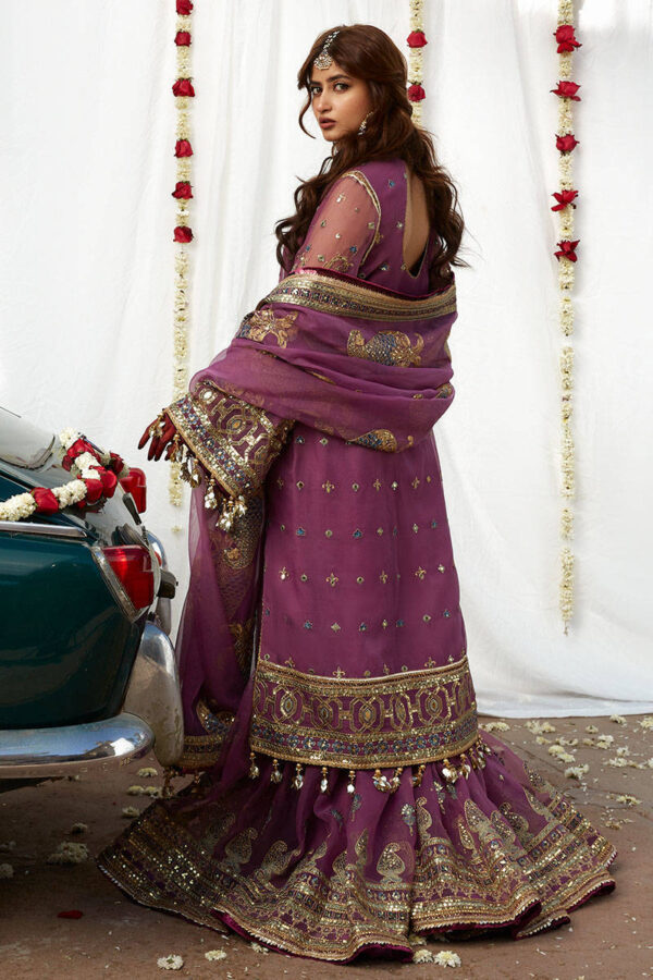 Pakistani Wedding Gharara Dress in Premium Organza | Desir Boutique - Image 6