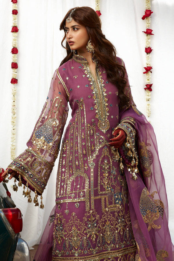 Pakistani Wedding Gharara Dress in Premium Organza | Desir Boutique - Image 2