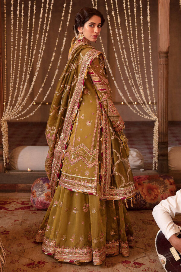 Pakistani Wedding Gharara Kameez with Dupatta – A Timeless Masterpiece - Image 4