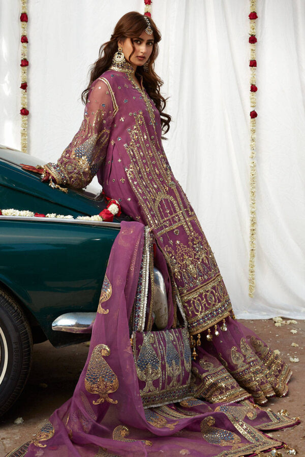 Pakistani Wedding Gharara Dress in Premium Organza | Desir Boutique - Image 4