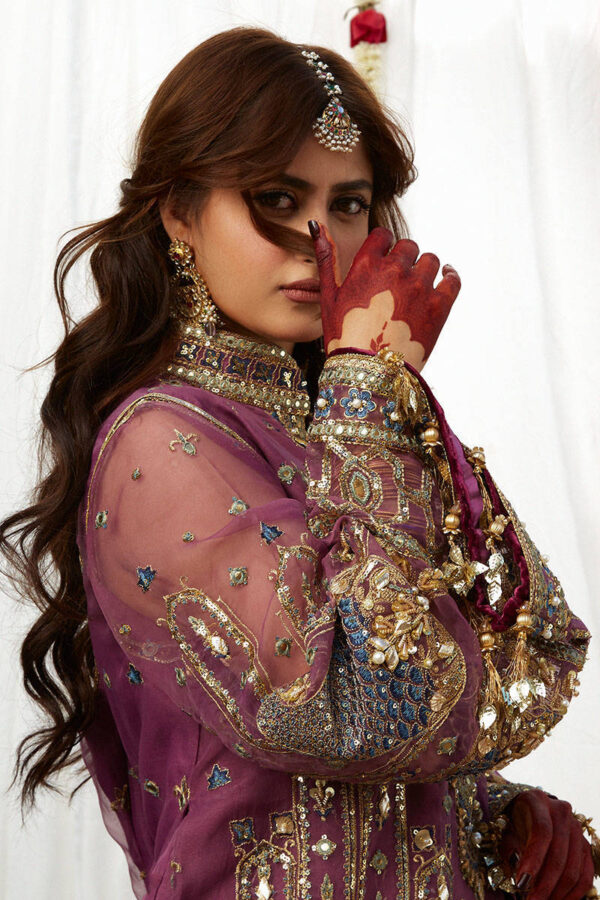 Pakistani Wedding Gharara Dress in Premium Organza | Desir Boutique - Image 5