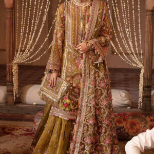 Pakistani Wedding Gharara Kameez with Dupatta – A Timeless Masterpiece