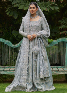 Ethereal Ice Blue Bridal Ensemble