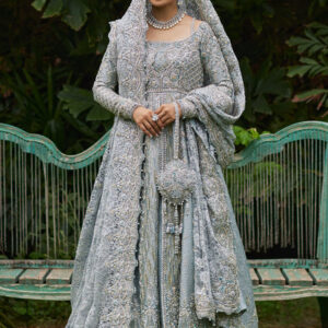 Ethereal Ice Blue Bridal Ensemble