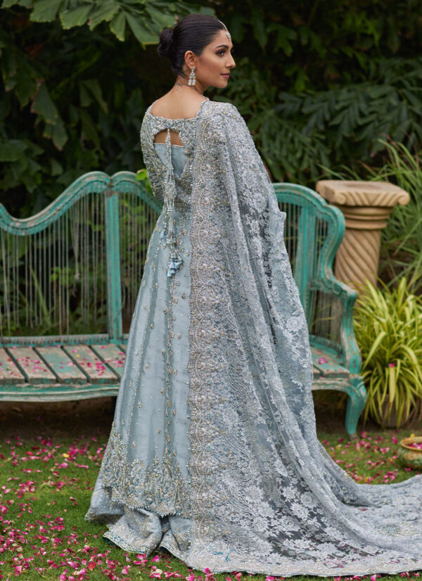 Ethereal Ice Blue Bridal Ensemble - Image 5